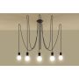 Sollux EDISON SL.0371 Závěsná lampa 5x60W/E27