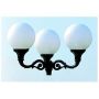 Novolux INDURA GLOBO 057F-G05X1A-02 Lampička na sloup 3x105W/E27 IP65