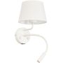 TK Lighting MAJA 10204 Nástěnná lampa 1x15W/E27+1x8W/G9 IP20