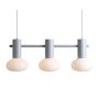 Aldex FLO 3 GREY S 7000E22_S Závěsná lampa 3x10W/E14