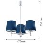 Argon BOLZANO 1381 Lustr 3x15W/E27 IP20