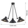 Argon ALTEA 1452 Závěsná lampa 3x15W/E27 IP20