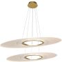 Altavola Design Eclipse LA116/P2_97_3k_gold Závěsná lampa 2x48W/LED 3000K 2880lm IP20
