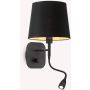 Ideal Lux NORDIK 158242 Nástěnná lampa 1x40W/E14+1x1.5W/LED ip20