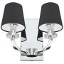 Cosmolight NEW YORK 1 W02503CH-BK Nástěnná lampa 2x40W/E14 IP20