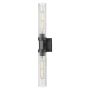 Cosmolight QUINCY W02873BK Nástěnná lampa 2x40W/E27 ip20