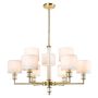 Cosmolight SUTTON P09685BR-WH Stropní lampa 9x40W/E14 ip20