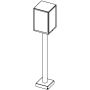 Norlys LOFOTEN 1946BC Stojací lampa 1x11W/E27 IP44