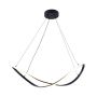 Zuma Line ERDA 19600P-BK Závěsná lampa 1x45W/LED 3000K|4000K|6000K 2100lm IP20