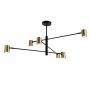Zuma Line PEDRO PEN4104-6GD+BK Stropní lampa ip20