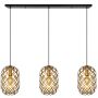 Lucide WOLFRAM 21417/03/02 Závěsná lampa 3x60w/e27 ip20