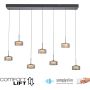 Paul Neuhaus RIKA 2115-18 Závěsná lampa 7x61W/LED 3000k 7350lm ip20