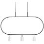 Altavola Design Luna LPL338-SL Závěsná lampa 3x3W/LED 3000K 720lm IP20
