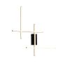 Zuma Line EDGE 22009W4-BK/GD Nástěnná lampa 1x32W/LED 3000K|4000K|6000K 1350lm IP20