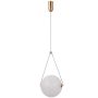 Italux Rastia PND-34361-L-HBR-OPAL Závěsná lampa 1x12W/LED 3000K 1300lm IP20