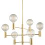 Italux Veva MDM3339/6 GD Stropní lampa 6x40W/E27 IP20
