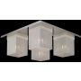 Italux Helios MX102916-4A Stropní lampa 4x25W/G9 IP20