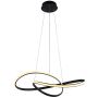 Italux Consa PND-19221C-BK Závěsná lampa 1x40W/LED 3000K/4000K/6000K 3400lm IP20