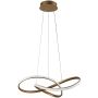 Italux Consa PND-19221C-GD Závěsná lampa 1x40W/LED 3000K/4000K/6000K 3400lm IP20