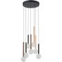 Italux Alinos PND-24019-7A-BK Závěsná lampa 7x28W/LED 3000K 2205lm IP20