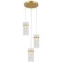 Italux Merto PND-40930-3A-GD Závěsná lampa 3x40W/E14 IP20