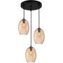 Italux Novala PND-3031-3A-BRO-AMB Závěsná lampa 3x40W/E27 IP20