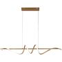 Italux Bastelo PND-24154-GD Závěsná lampa 1x40W/LED 3000K/4000K/6000K 3400lm IP20