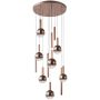 Italux Camino PND-24038-12A-COPP Závěsná lampa 12x60W/LED 3000K 2469lm IP20