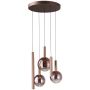 Italux Camino PND-24038-5A-COPP Závěsná lampa 5x30W/LED 3000K 2136lm IP20