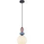 Italux Domali PND-36816-1A-BK-WH Závěsná lampa 1x40W/E27 IP20