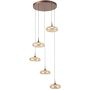 Italux Tenele PND-24028-5A-COPP Závěsná lampa 5x35W/LED 3000K 1514lm IP20