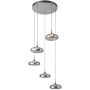 Italux Tenele PND-24028-5A-SILV Závěsná lampa 5x35W/LED 3000K 1514lm IP20
