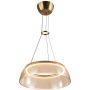 Italux Torpe PND-24030-1-GD Závěsná lampa 1x19W/LED 3000K 1097lm IP20