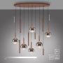 Paul Neuhaus BOWL 2288-23 Závěsná lampa 12x7W/LED 2700k 1935lm ip20