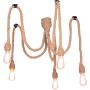 Polux ROPE 312921 Závěsná lampa 5x12W LED/E27 IP20