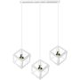Polux SWEDEN 312457 Závěsná lampa 3x20W LED/E27 IP20