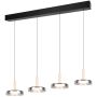 Trio CELESTE 354910432 Závěsná lampa 4x7.5w/led 3000k 750lm ip20