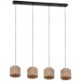 Trio SMILLA 366800436 Závěsná lampa 4x10w/e27 ip20