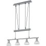 Trio LEVISTO 371010407 Závěsná lampa 4x40w/e14 3000k 400lm ip20