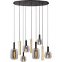 Lucide JOANET 45494/19/96 Závěsná lampa 6x40w/e27 ip20