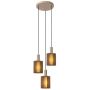 Lucide LAMBRES 45410/13/41 Závěsná lampa 3x40w/e27 ip20