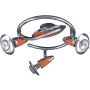 Prezent ZEUS CH/ORANGE 473 Bodové světlo 3x40w/e14_r50