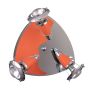 Prezent ZEUS CH/ORANGE 474 Bodové světlo 3x40W/E14/R50 IP20