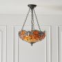 Endon DRAGONFLY FLAME 64076 Závěsná lampa 3x60W/E27 IP20
