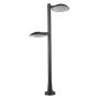 Italux PIOMBINO 669150/BK-9 Stojací lampa 2x24W/LED 1875LM IP44