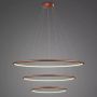 Altavola Design Ledowe okręgi LA075/P_80_in_3k_copper Závěsná lampa 3x68W/LED 3000K 4100lm IP44
