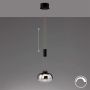 Fischer&Honsel Arosa 60986 Závěsná lampa 1x9W/LED 2700K 950 lm IP20