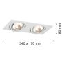 Argon OLIMP 785 Zasouvací osvětlení 2x6W/G9 IP20