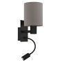 Eglo PASTERI 900701 Nástěnná lampa 1x40W/E27|1x3,8W/LED 320lm IP20