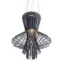 King Home STRAW 966S1.GREY Závěsná lampa 2x40W/E27 IP20
